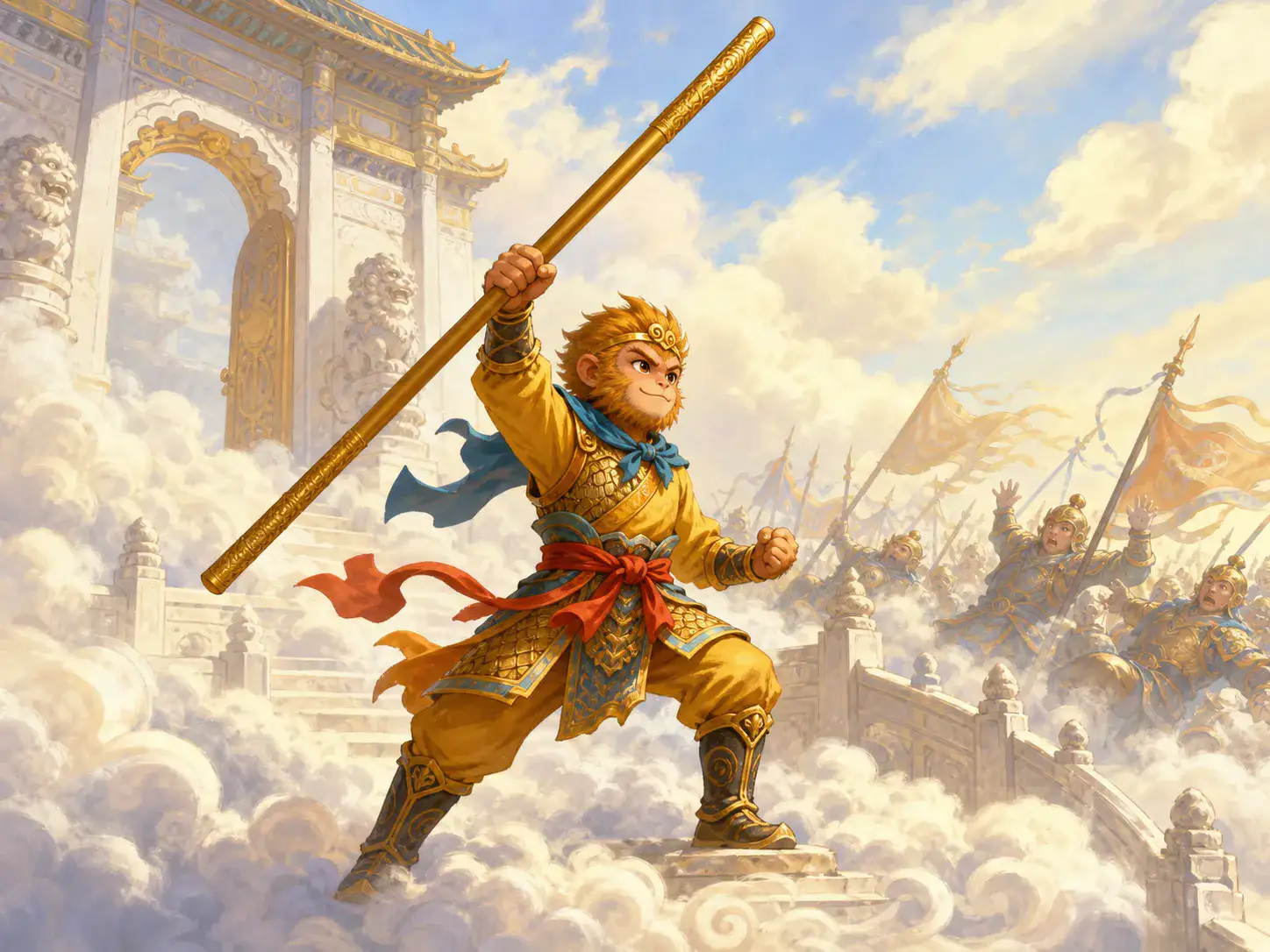 The Monkey King at Heaven's gate
